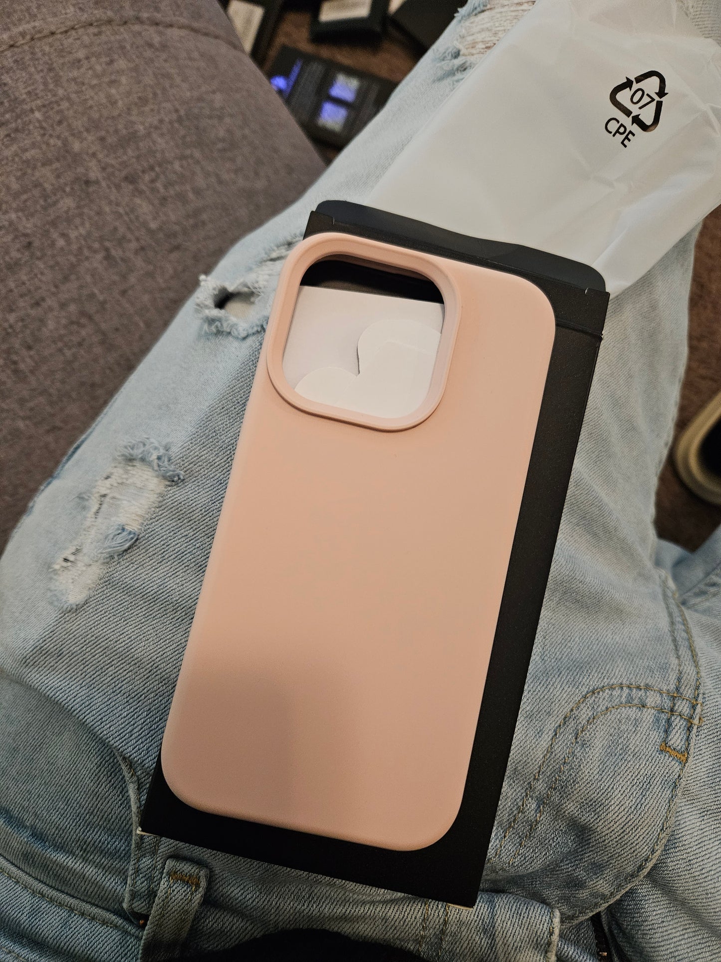 Pinksand iphone 15 pro phone case