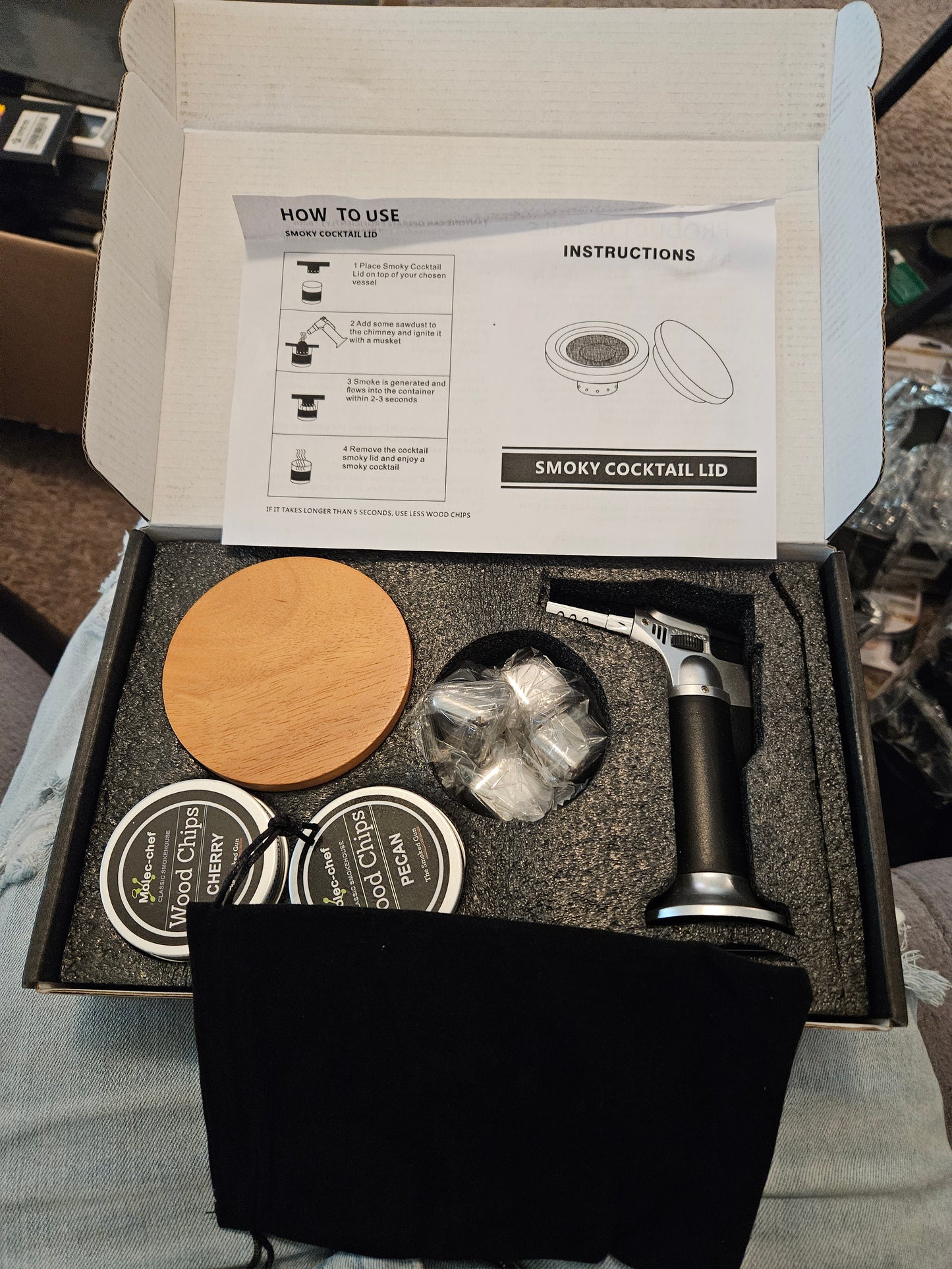 Luxury smoker cocktail kit