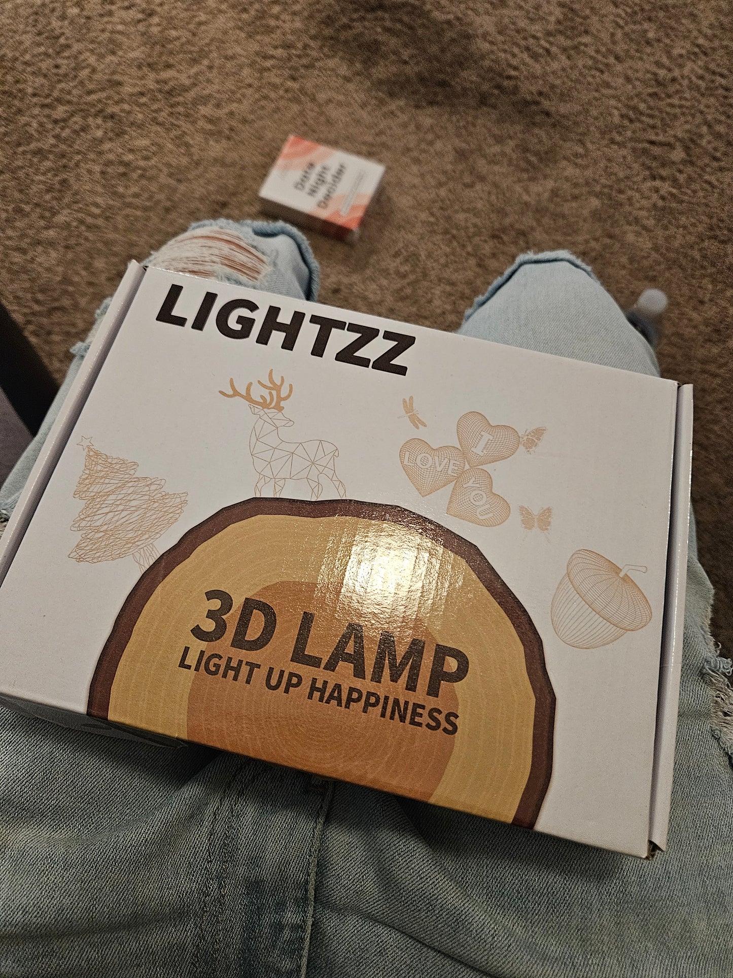 3d lamp lights up